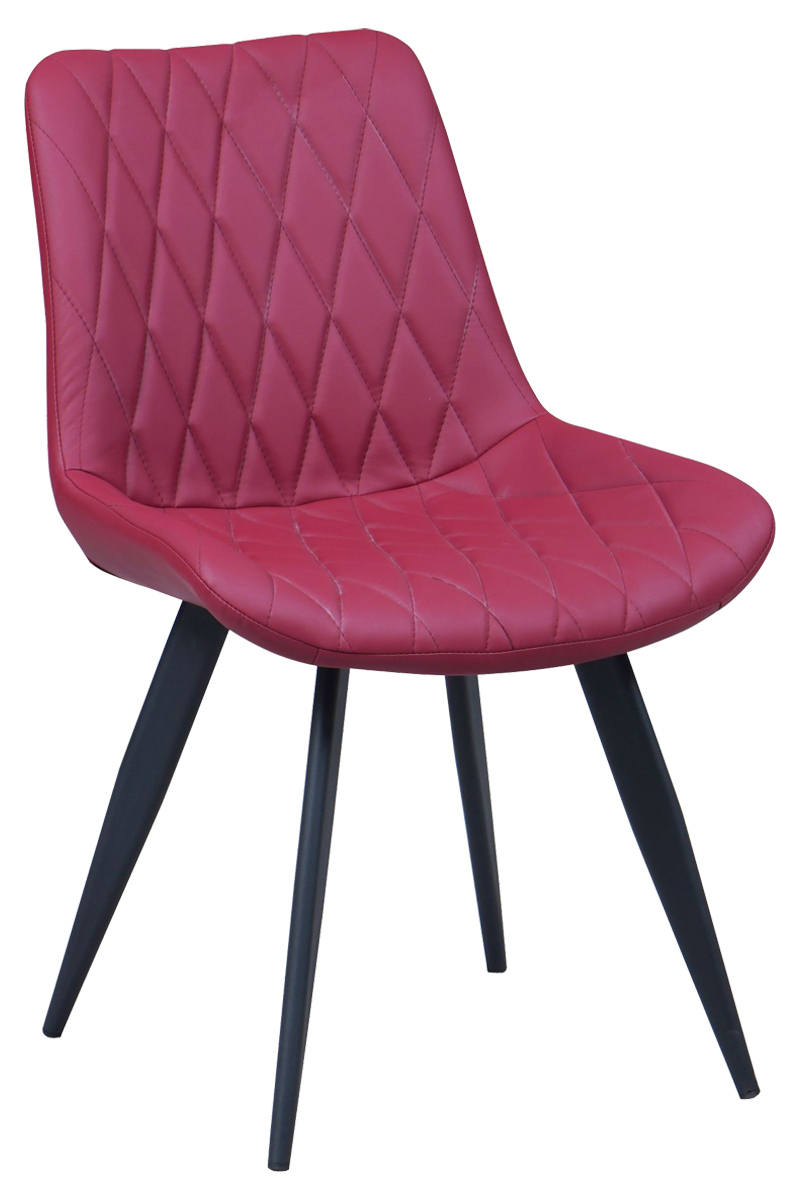 Restaurant Bistro Stuhl Scarlet Kunstleder Rot gepolstert